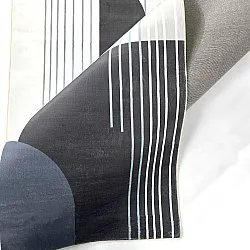 Tapis Wilton - Delft (blanc/gris/noir)