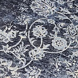 Tapis Wilton - Flowers (bleu)