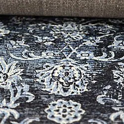 Tapis Wilton - Flowers (bleu)
