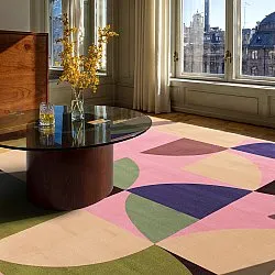 Tapis Wilton - Kalami (rose/multicolore)