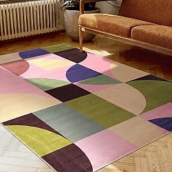 Tapis Wilton - Kalami (rose/multicolore)