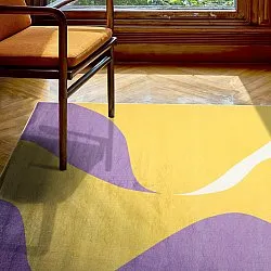 Tapis Wilton - Leiden (jaune/violet)