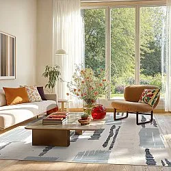 Tapis Wilton - Lucerne (gris/multicolore)