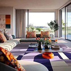 Tapis Wilton - Nysa (violet/multicolore)