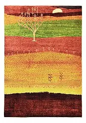 Tapis Wilton - Oia (rouge/multicolore)