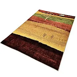 Tapis Wilton - Oia (rouge/multicolore)