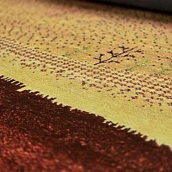 Tapis Wilton - Oia (rouge/multicolore)