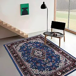 Tapis Wilton - Peking (bleu)