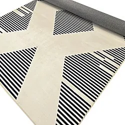 Tapis Wilton - Pucon (noir/crème)