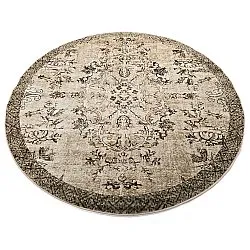 Tapis rond - Rosalie (marron)