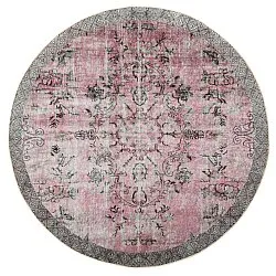 Tapis rond - Rosalie (rose)