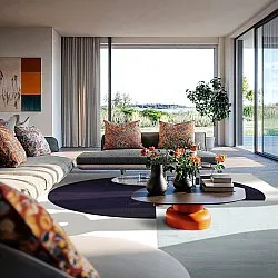 Tapis Wilton - Taos (blanc/noir/gris)