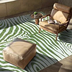 Tapis Wilton - Zebra (vert)
