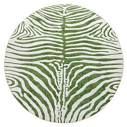 Tapis rond - Zebra (vert)