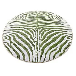 Tapis rond - Zebra (vert)