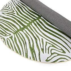 Tapis rond - Zebra (vert)