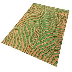 Tapis Wilton - Zebra (vert/orange)