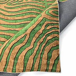 Tapis Wilton - Zebra (vert/orange)