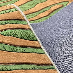 Tapis Wilton - Zebra (vert/orange)