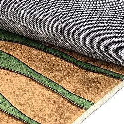 Tapis Wilton - Zebra (vert/orange)