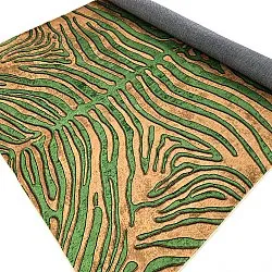 Tapis Wilton - Zebra (vert/orange)