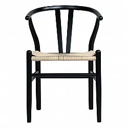 Chaise - Alta (noir/beige) - 2 pièces