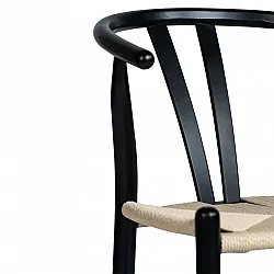 Chaise - Alta (noir/beige) - 2 pièces