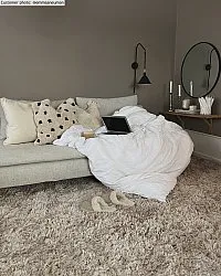 Tapis à poils longs - Kanvas (beige)