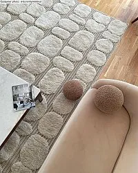 Tapis à poils longs - Fondi (beige)