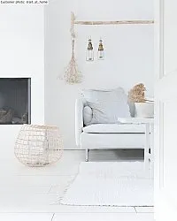 Tapis patchwork - Silje (blanc)