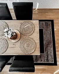 Tapis Wilton - Tilos (noir/doré)