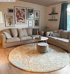 Tapis ronds - Aranga Super Soft Fur (beige)