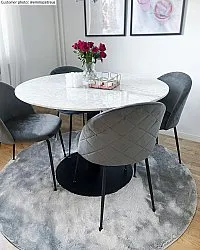 Tapis ronds - Aranga Super Soft Fur (gris)
