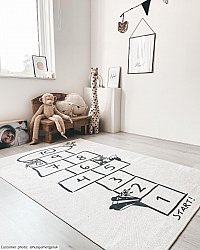 Tapis enfants - Hopscotch Animals (blanc)