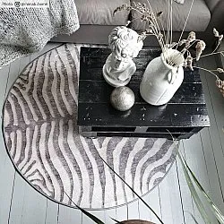 Tapis rond - Zèbre