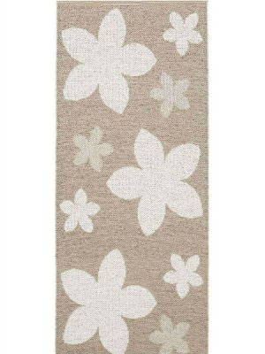 Tapis en plastique - Le tapis de Horred Flower (beige)