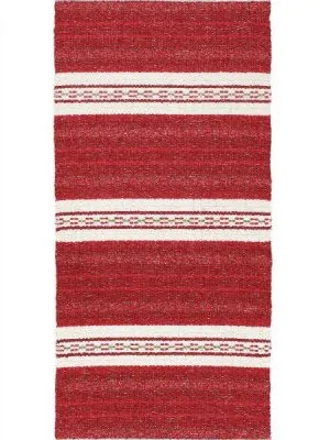 Tapis en plastique et fil - Horredsmattan Asta Mix (rouge)