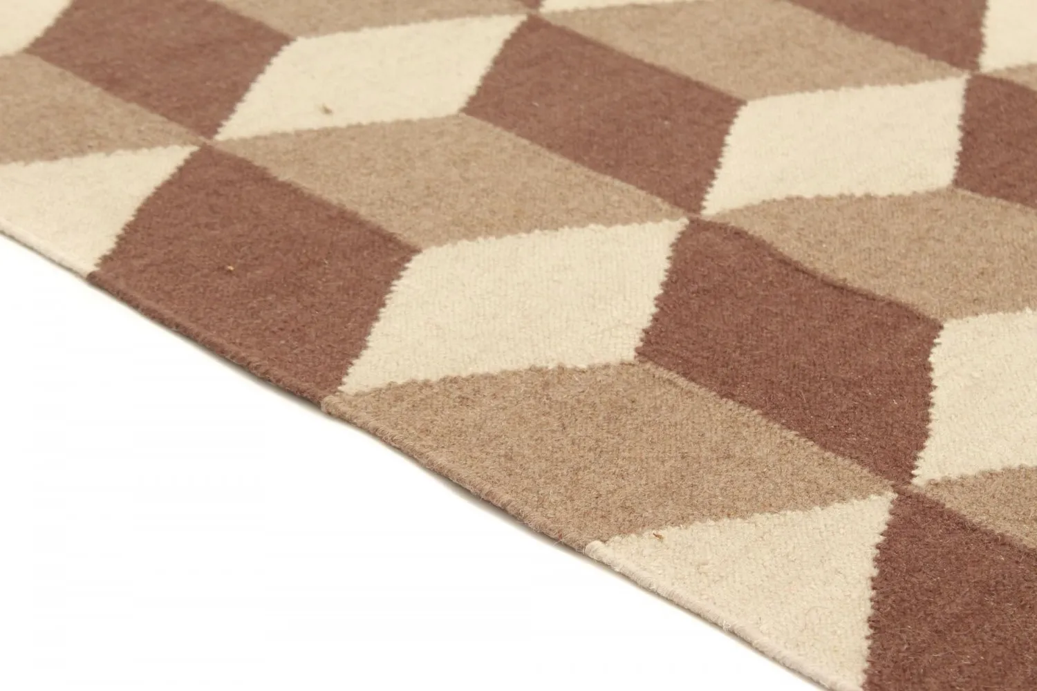 Tapis en laine - Floriáda (beige/marron)