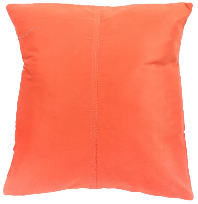 Coussin en velours (orange) (housse de coussin) 45 x 45 cm