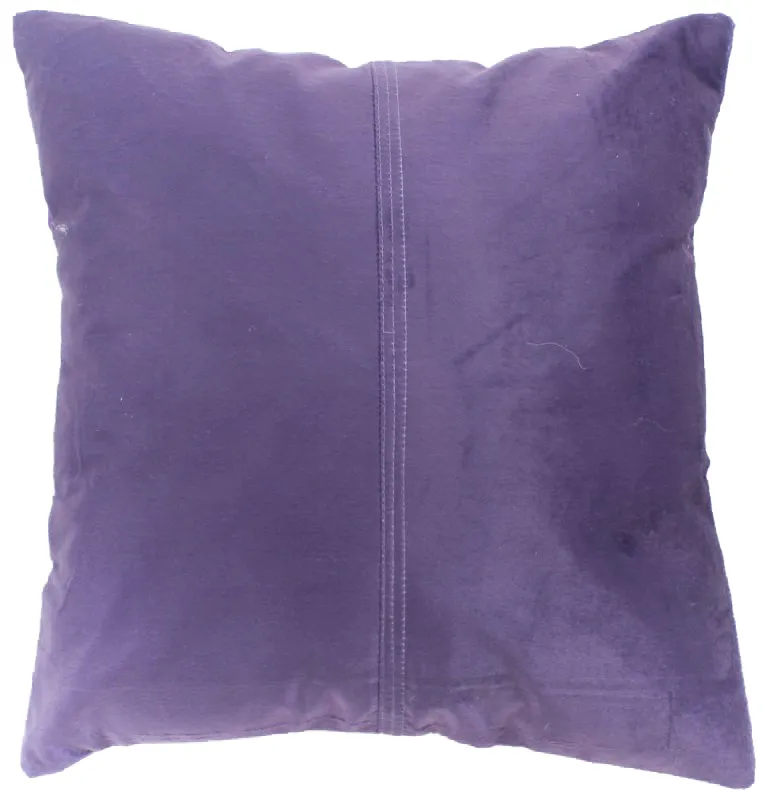 Coussin en velours (violet) (housse de coussin) 45 x 45 cm