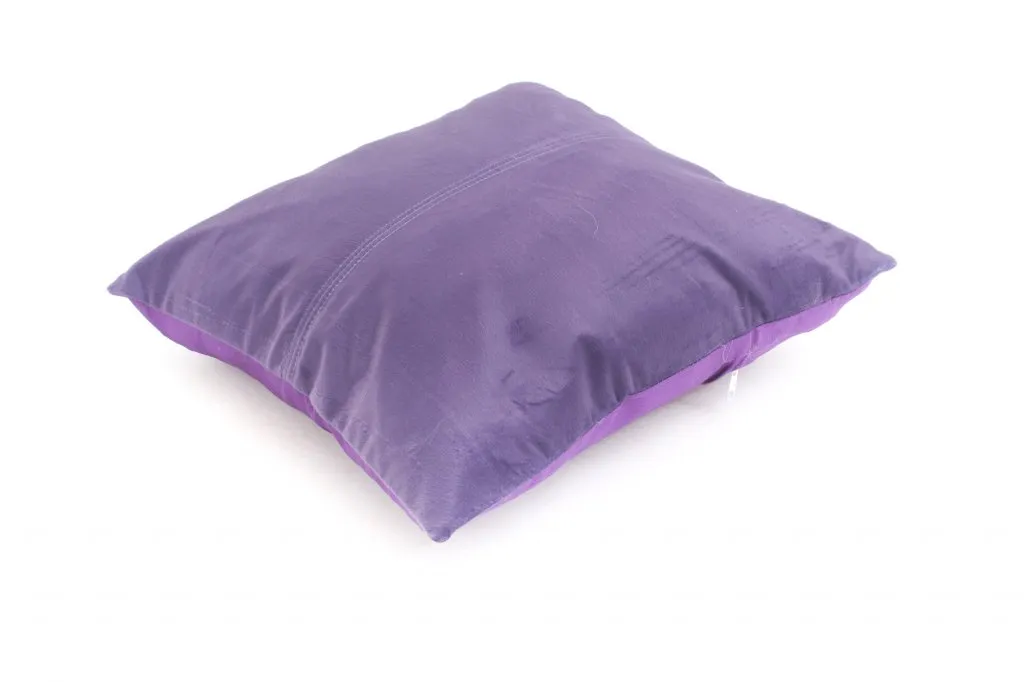 Coussin en velours (violet) (housse de coussin) 45 x 45 cm