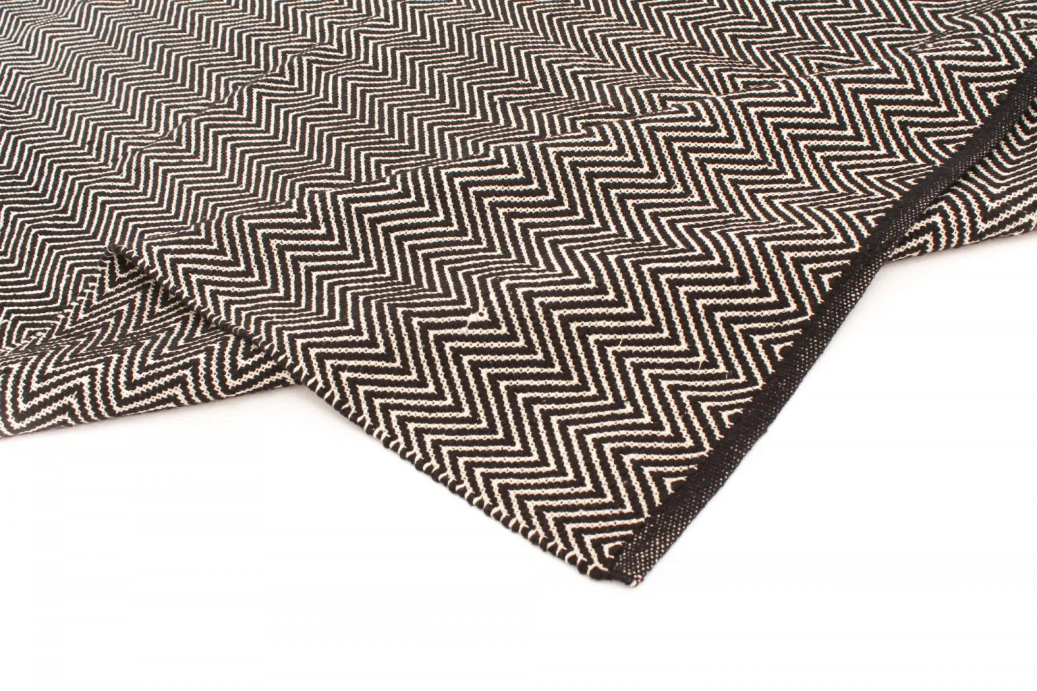 Tapis patchwork - Marina (noir)