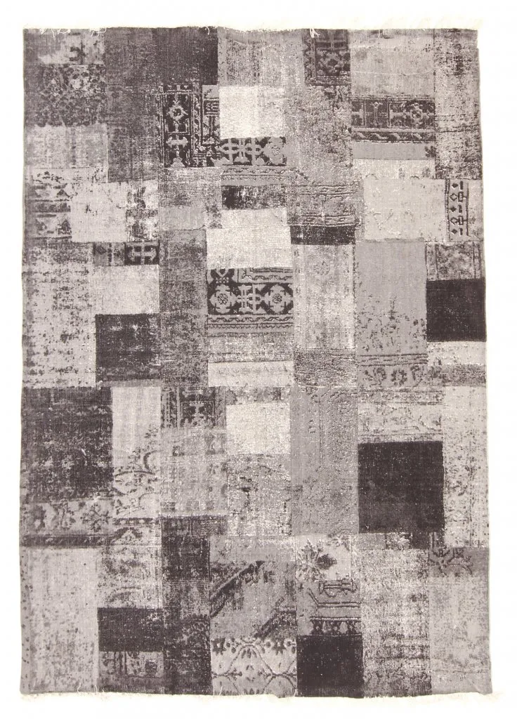 Tapis patchwork - Bastia (gris)