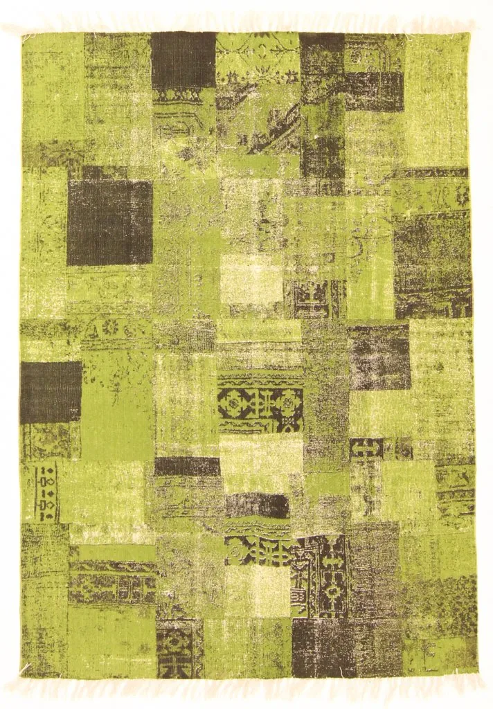 Tapis patchwork - Devenport (vert)