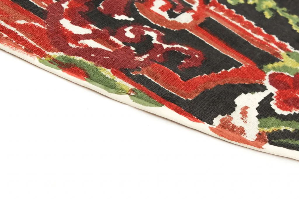Tapis patchwork - Rose (rond)