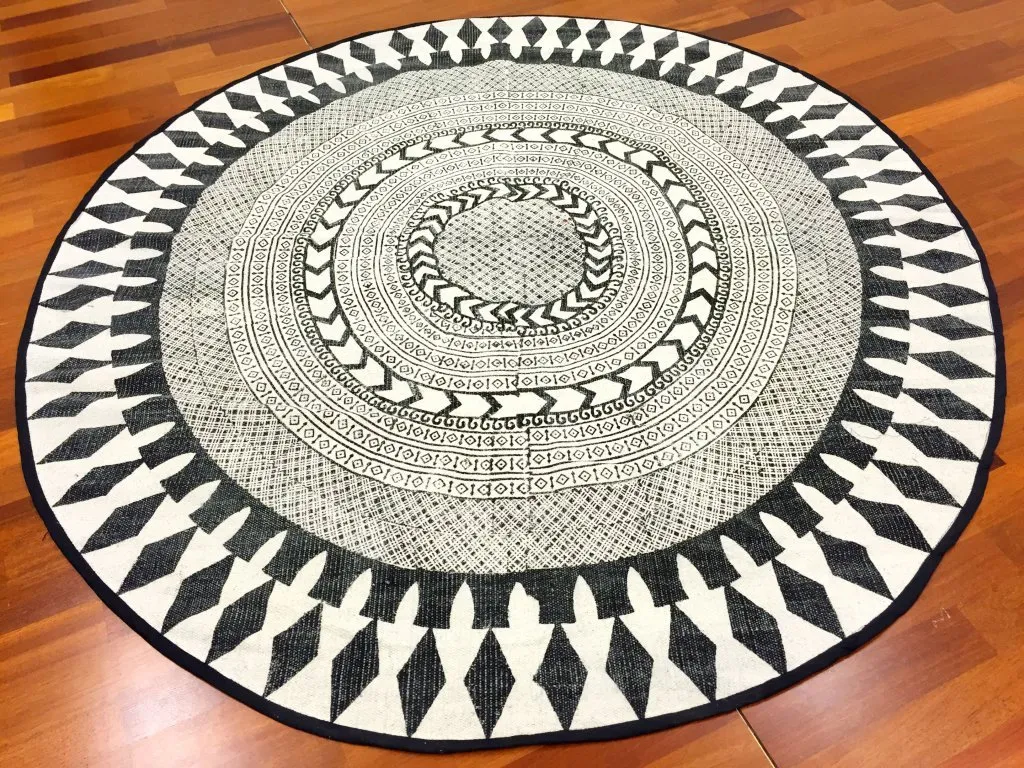 Tapis ronds - Marrakech (rond) (noir/blanc/gris)