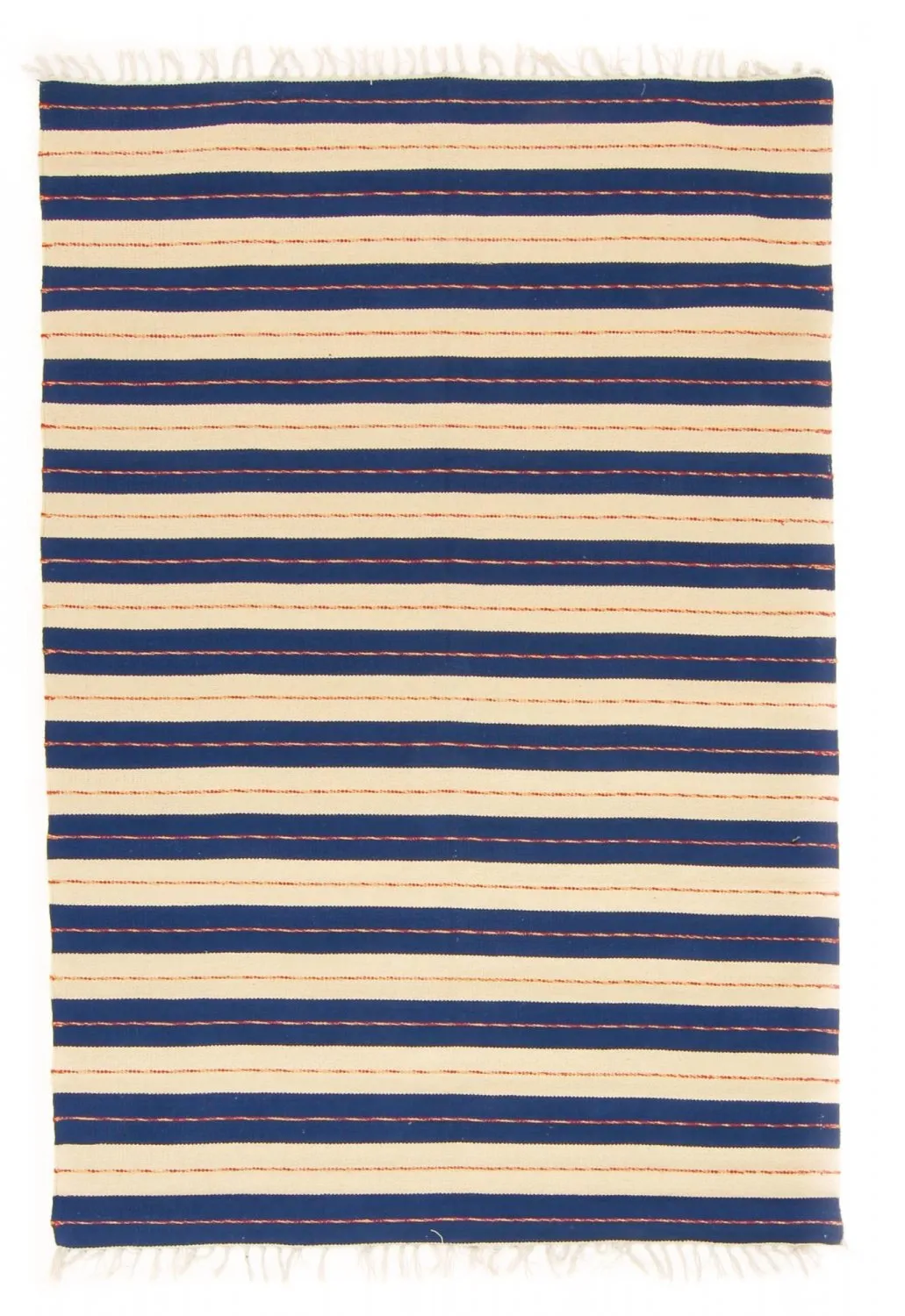 Tapis en patchwork - Alva (bleu)