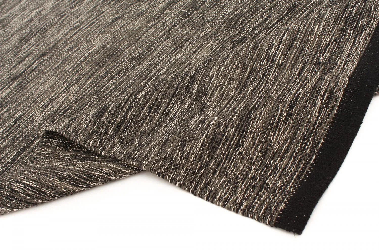 Tapis patchwork - Slite (noir et blanc)