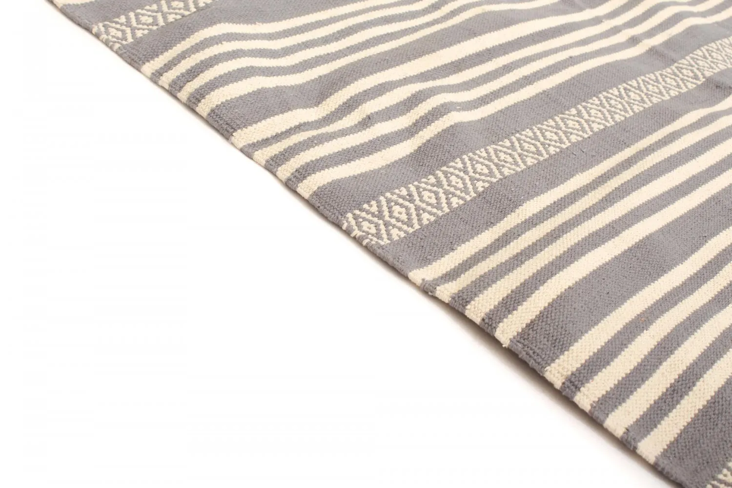Tapis patchwork - Ystad (gris)
