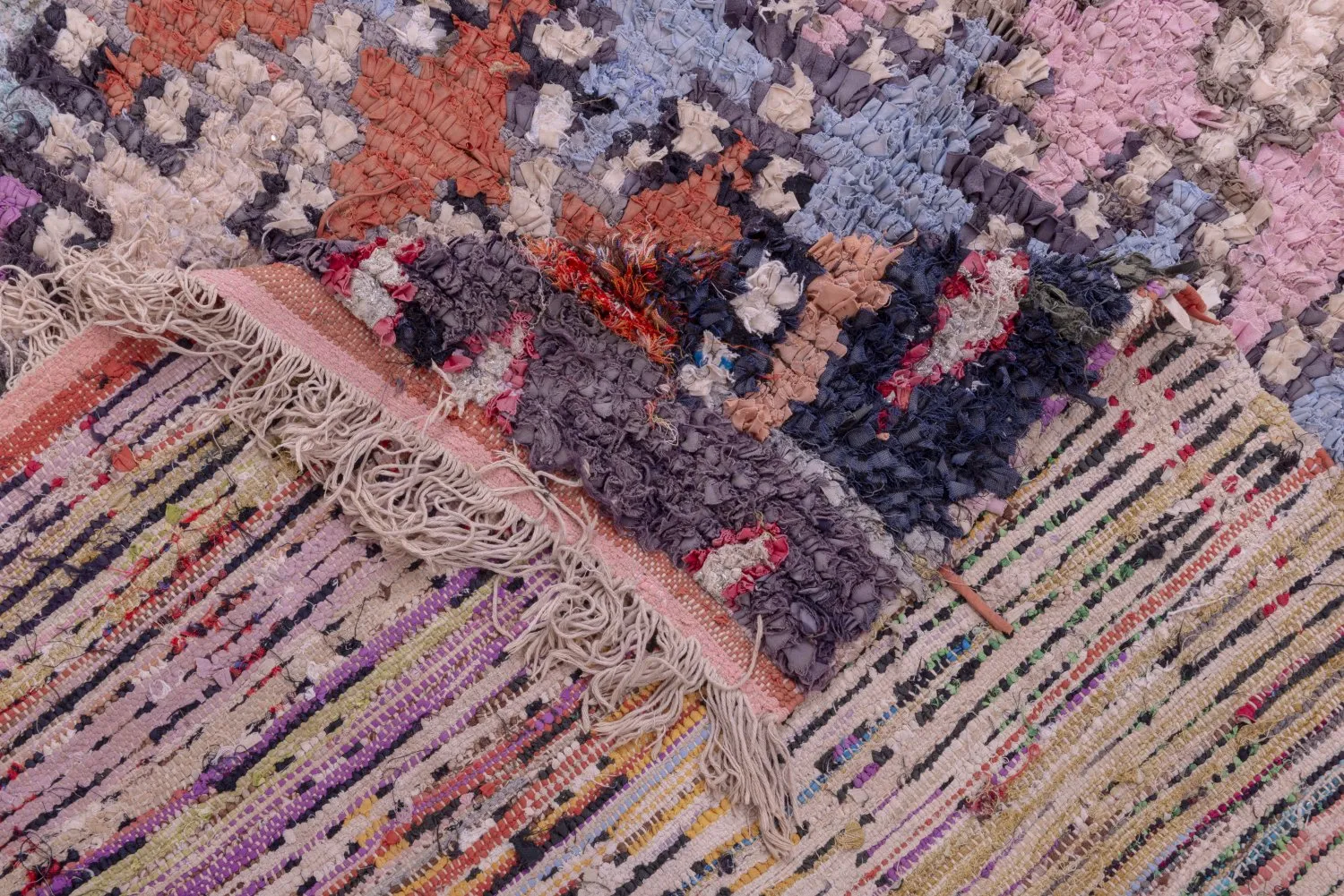 Tapis Marocain Berbère Boucherouite 270 x 145 cm